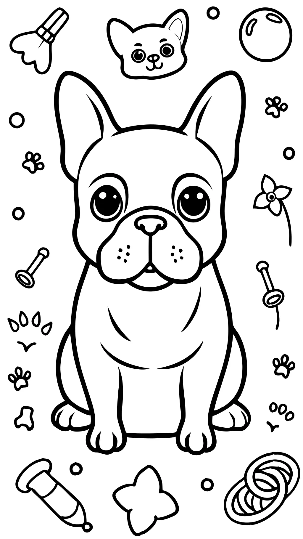 frenchie coloring pages